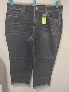 Lane Bryant Mid Rise Girlfriend Crop Jean size 16 Flex Waistband NEW MSRP $70 - Picture 1 of 6
