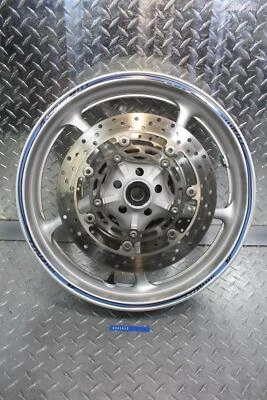 2009 YAMAHA FZ6 FRONT RIM W/ ROTORS 5SL-25168-00-98  - Image 1 of 4
