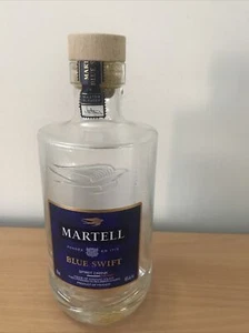 MARTELL Blue Swift Cognac Empty Liquor Spirit Bottle 750 ml Real Cork Stopper - Picture 1 of 5