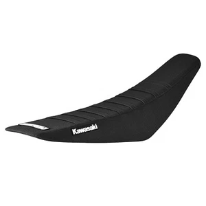 1999-2002 KAWASAKI KX 125-250 gripper seat cover all BLACK w/ BLACK ribs #77 - Foto 1 di 3