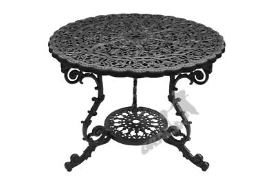 FI 90 cm Gartentisch Tisch Gusseisen Gusstisch Terrasse Balkon Gartenmöbel - Bild 1 von 4