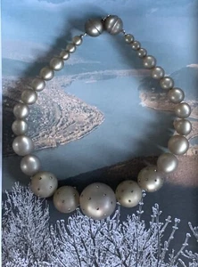 CHRISTINA DEFALCO Necklace Lucite Swarovski Crystals Signed Made In Italy - Picture 1 of 10