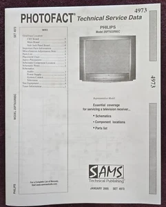Sams Photofact 4973 Service Manual for Philips 25PT633R85C - Picture 1 of 1