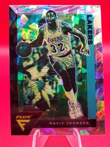 Magic Johnson Los Angeles Lakers 2020-21 Flux Silver Cracked Ice Parallel - Foto 1 di 1