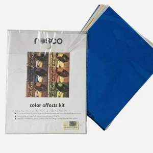 Vintage Rosco Set of 13 Gel Filter Color Effects Kit 10" x 12" Used - Picture 1 of 2