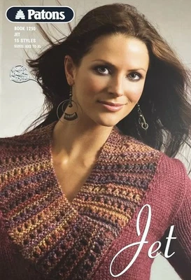 Patons Knitting Pattern Book 1250 JET 12 PLY 15 Styles Sizes XXS to XL New - Image 1 of 4