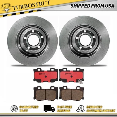 Kit de pastillas de freno rotores de freno traseros OE Brembo para Infiniti G37 2009 2011-2013 Foto 1 de 4