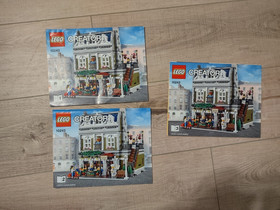 Lego 10243 Creator Expert Parisian Restaurant Instruction Manuals 1, 2, & 3 Only
