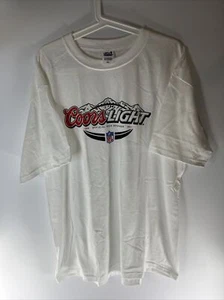 Coors Light Official Beer Sponsor NFL T-Shirt XL White Short Sleeve Super Bowl - Picture 1 of 6