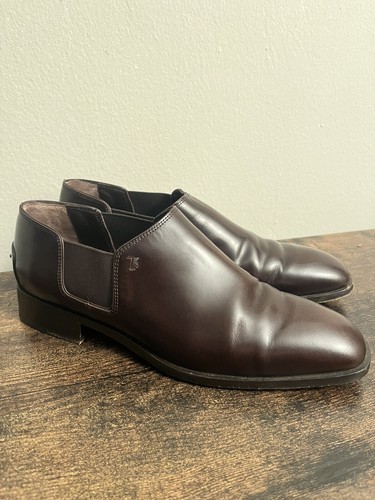 TOD’S Mocassino basso slip on JP Tod's Made in Italy marrone scarpe casual da donna taglia 8