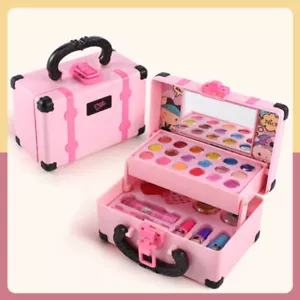 Girl Makeup Toy Set of 30 Washable Kids Makeup Kit for Girls Pretend Play Make - Picture 1 of 12