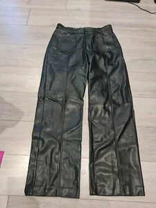 Schwarze Lederhose Größe L + Neuwertig  - Bild 1 von 6