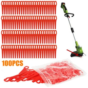 Kit lame di ricambio 100 pezzi per decespugliatore tagliabordi lama plastica ricambio - Foto 1 di 9