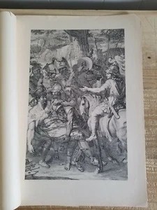 17,5" x 12,5" VINTAGE RADIERUNG DRUCKE.LES BATAILLES D'ALAXANDRE VON GERARD AUDRAN - Bild 1 von 9