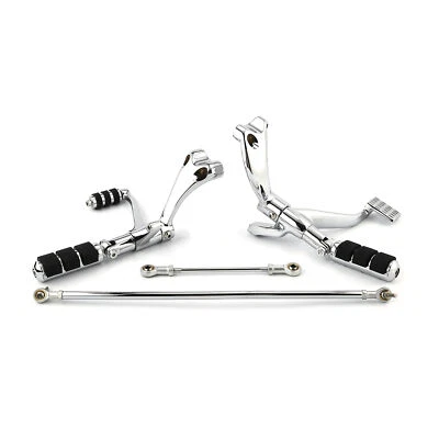 Forward Control Foot Pegs Levers Linkages For Harley Sportster XL 1200 883 04-13 - Image 1 of 4