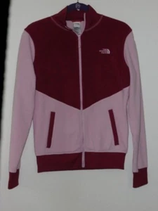 Giacca pile North Face donna TG MED TNF rosa stile zip # AROK leggera - Foto 1 di 9