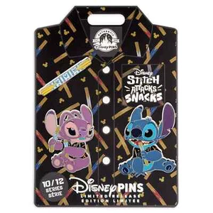 Disney - Stitch Attacks Snacks Pin Set – Churro – October – Limited Release -NEW - Picture 1 of 1