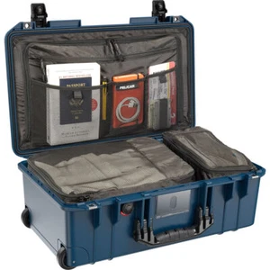 Pelican 1535TRVL Wheeled Carry-On Air Travel Case with Organizer Cubes, Indigo - Picture 1 of 5