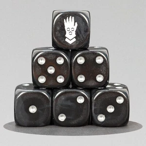 Silver Hands Würfel Set - Custom Resin D6 für Wargames, RPG & Tabletop Gaming - Bild 1 von 4