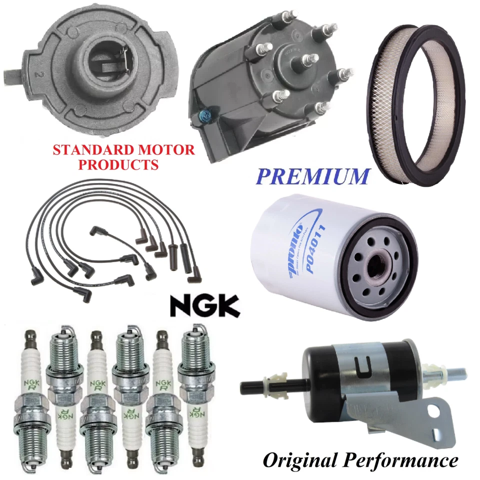 Kit de afinación filtros tapa bujías cable para Chevrolet Caprice V6 4,3 L 1990 Foto 1 de 1