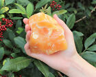 JUMBO Rough Natural Orange Calcite Chunks, Huge Raw Orange Calcite Crystals