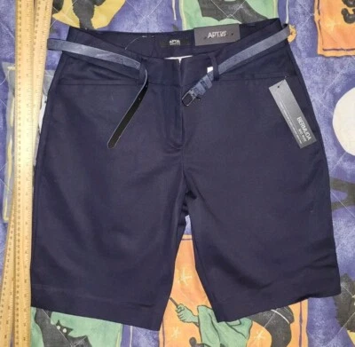 Shorts Apt 9 ajuste clássico feminino tamanho 8 novo com etiquetas - Imagem 1 de 4