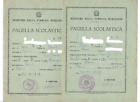 Lotto 2X  Pagella Scolastica Ministero Pubblica Istruzione 1957 1958 Elementare