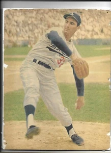 FOTO DE LA REVISTA SANDY KOUFAX de los Dodgers de Los Ángeles foto en espuma Alemania década de 1960 foto #5 - Imagen 1 de 1
