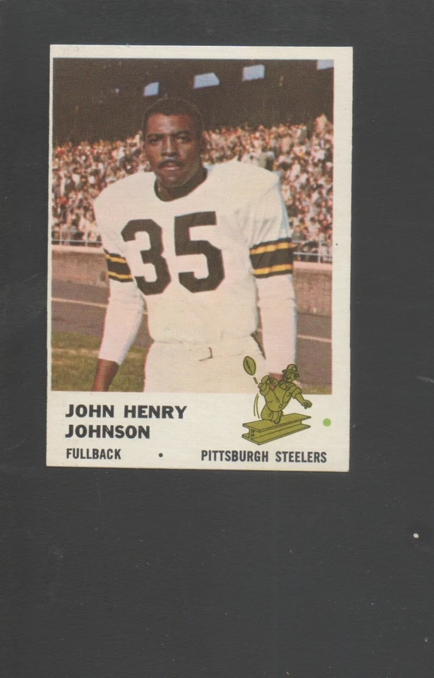 1961 Fleer Football  Card #118 John Henry Johnson-Pittsburg Steeler Ex Mint Card - Image 1 of 1