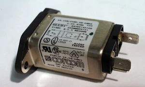 Corcom 6EEB1 AC Power Entry Module, Inlet Filter 6A Flange Mount - Picture 1 of 3