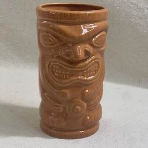 Orange Tiki Becher Hawaii Polynesian Luau Large 24oz Keramiktasse USA Souvenir Vaca - Bild 1 von 8