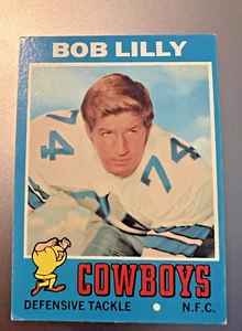 1971 Topps Bob Lilly Football Card #144 Dallas Cowboys EX - Picture 1 of 2