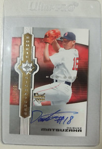2007 Ultimate Collection Signatures 111/299 Daisuke Matsuzaka #126 Auto RC