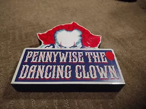 Pennywise The Dancing Clown Stephen Kings IT Sign Halloween Plaque Warner Bros. - Picture 1 of 6