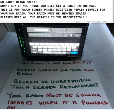 REPAIR TOUCH SCREEN PIONEER AVH-200EX PIONEER AVH-201EX IF BROKEN / UNREPONSIVE. - Image 1 of 2
