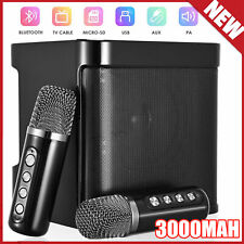 Karaoke Maschine mit 2 Mikrofonen Bluetooth Karaoke Mikrofon Kinder Karaoke Gift