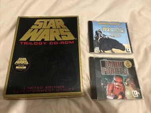 STAR WARS TRILOGY LIMITED EDITION UTILITY BIG BOX VINTAGE CD-ROM + MAKING MAGIC - Picture 1 of 24
