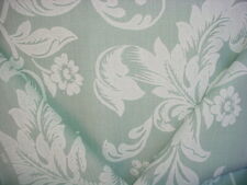 20-1/4Y GP & J Baker BP10151 Nocturne Aqua Handprint Damask Upholstery Fabric