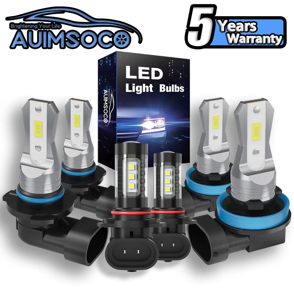 Combo de 6 faros LED y faros antiniebla para Ram 4500 5500 2011-2014 2015 Foto 1 de 4