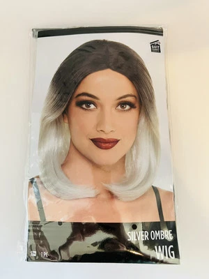 Peluca OMBRE PLATEADA Suit Yourself Costume Co. Accesorio de disfraz de Halloween para adultos Foto 1 de 4