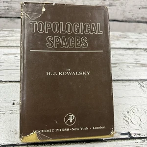 Topological Spaces by H.J. Kowalsky [1964 Hardback] Academic Press Mathematics - Foto 1 di 8
