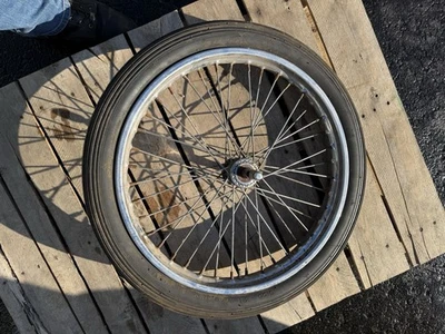 Rueda picadora delantera buje carrete 21”x 2,15” rodamientos vintage 3/4 Foto 1 de 4