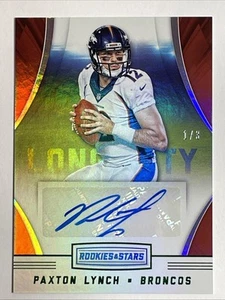 2016 Panini Rookies & Stars Paxton Lynch Rookie Longevity Signatures Green 1/3 - Picture 1 of 22