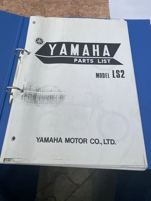 Yamaha Parts List LS2 Twin 1970-71 Photocopy In Binder Used - Image 1 of 4