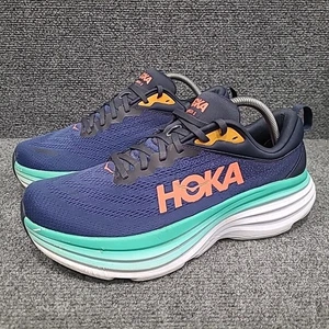 Hoka Bondi 8 donna taglia 10,5 B blu campanellino spazio esterno funzionante 1127952 OSBB - Foto 1 di 17