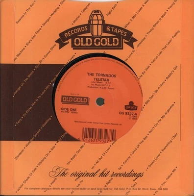 Tornados Telstar/Globetrotter 7" vinyl UK Old Gold 1983 7" reissue in company - Image 1 of 2