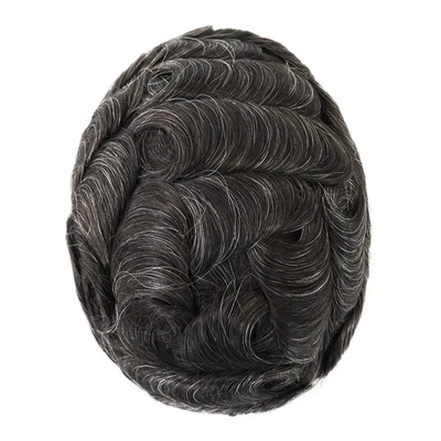 Sistema de reemplazo de cabello humano Toupee para hombre Pieza para el cabello 0,04 Piel ultra delgada #320 Foto 1 de 4