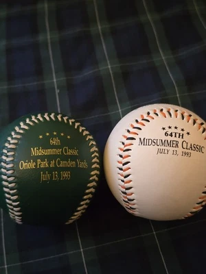 MLB 64th Midsummer Classic 1993 Orioles All-Star Game Commemorative Baseball (2) - Image 1 of 4