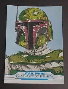 2017 Topps Star Wars: The Last Jedi Boba Fett Sketch Art Card by Colin Arthurs - Picture 1 of 2