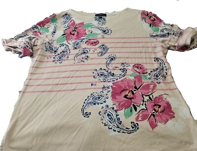 Floral and Paisley Designed Top - Image 1 of 2